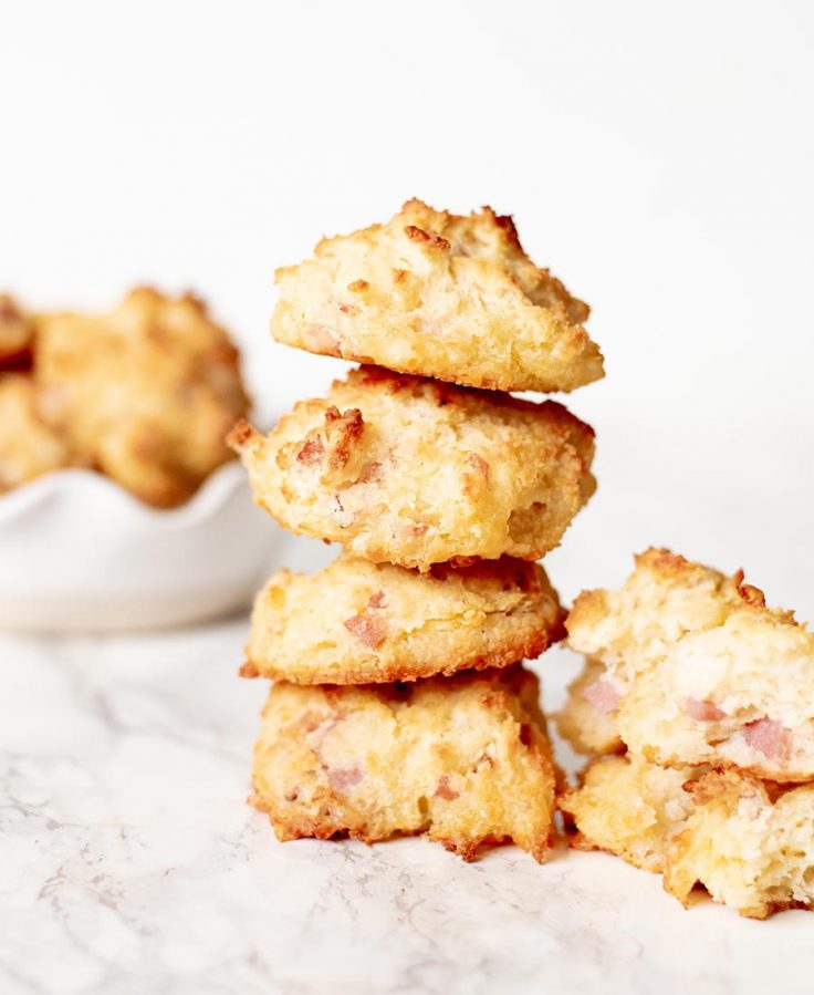 GlutenFree Cheesy Ham Drop Biscuits Whisk In Wellness