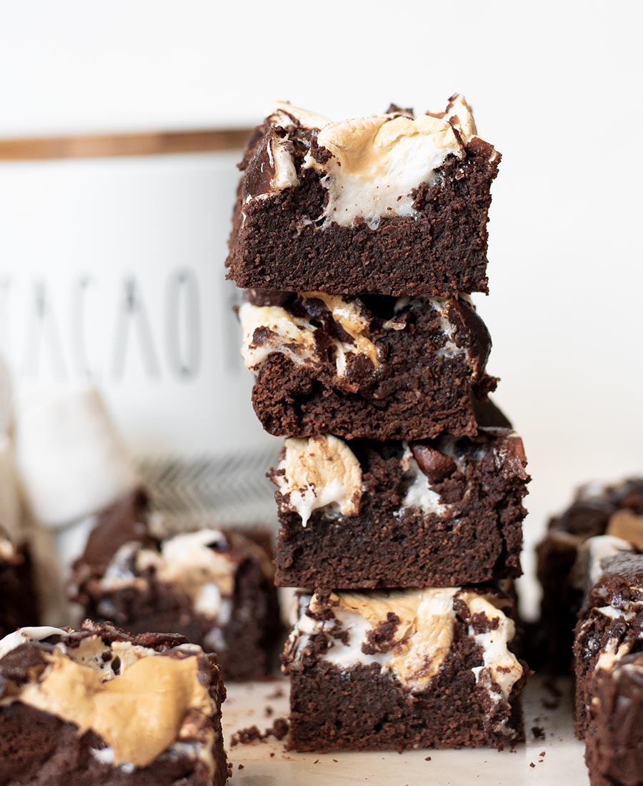 Gluten-Free Hot Cocoa Brownies